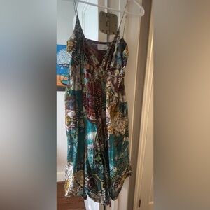 Colorful Bohemian Wrap Dress